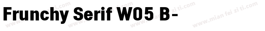 Frunchy Serif W05 B字体转换